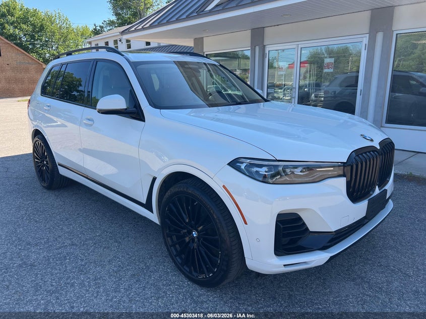 2019 BMW X7 VIN 5UXCX4C59KLS38985 IAAI salvage auction — NORMAL WEAR, Clear (Massachusetts), sold $22,825 on 2026-07-29 (photo 1)