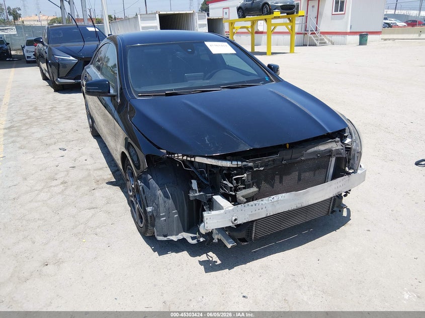 2018 Mercedes-benz Cla-klasse VIN WDDSJ4EB0JN677602 IAAI salvage auction — FRONT END, Salvage (California), sold $2,150 on 2026-08-12 (photo 1)