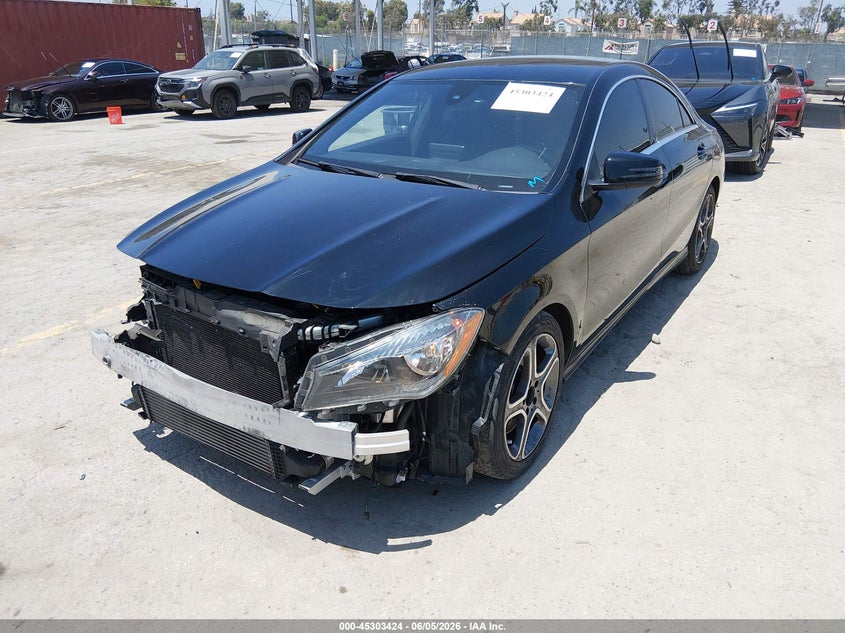 2018 Mercedes-benz Cla-klasse VIN WDDSJ4EB0JN677602 IAAI salvage auction — FRONT END, Salvage (California), sold $2,150 on 2026-08-12 (photo 2)