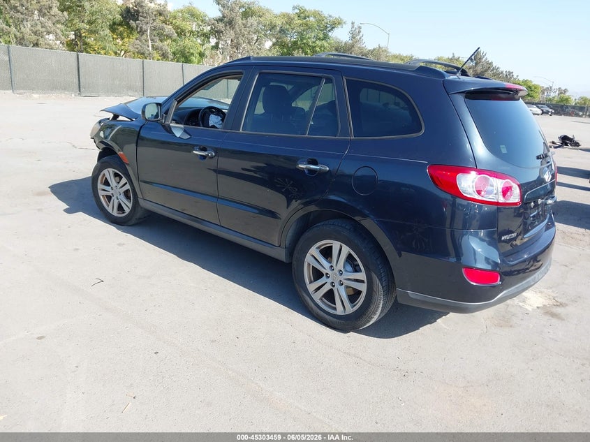 2011 Hyundai Santa fe VIN 5XYZK4AG6BG036857 IAAI salvage auction — FRONT END, Salvage (California), sold $550 on 2026-07-29 (photo 3)