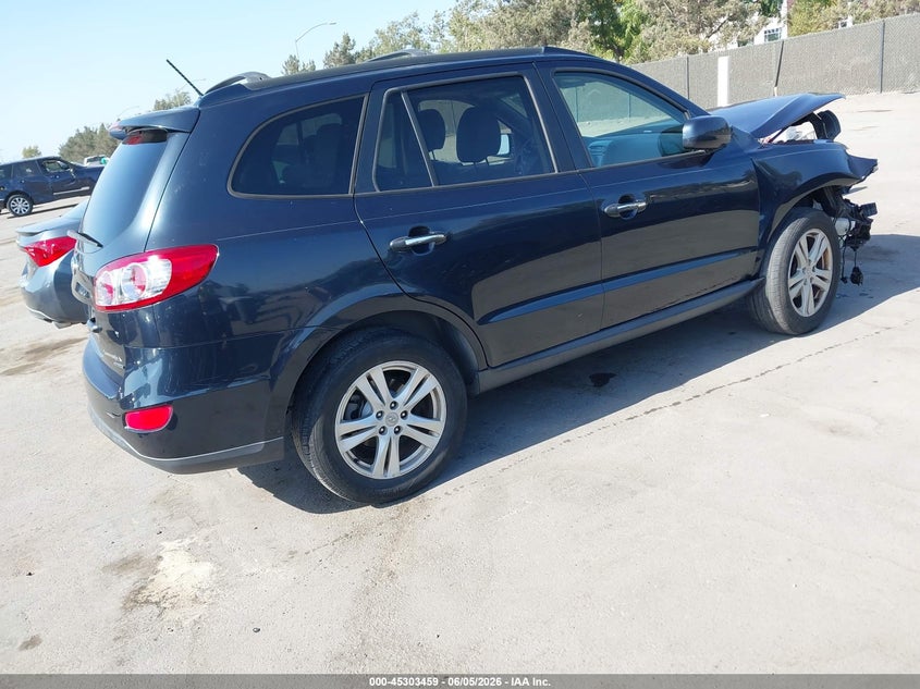 2011 Hyundai Santa fe VIN 5XYZK4AG6BG036857 IAAI salvage auction — FRONT END, Salvage (California), sold $550 on 2026-07-29 (photo 4)
