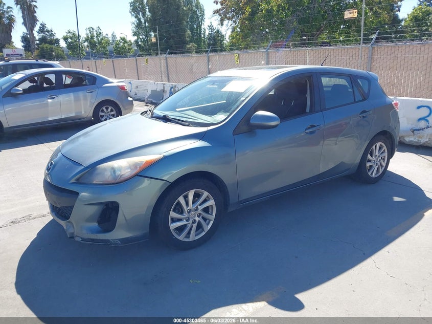 2012 Mazda 3 VIN JM1BL1L89C1608637 IAAI salvage auction — NORMAL WEAR, Salvage Title, sold $750 on 2026-07-13 (photo 2)