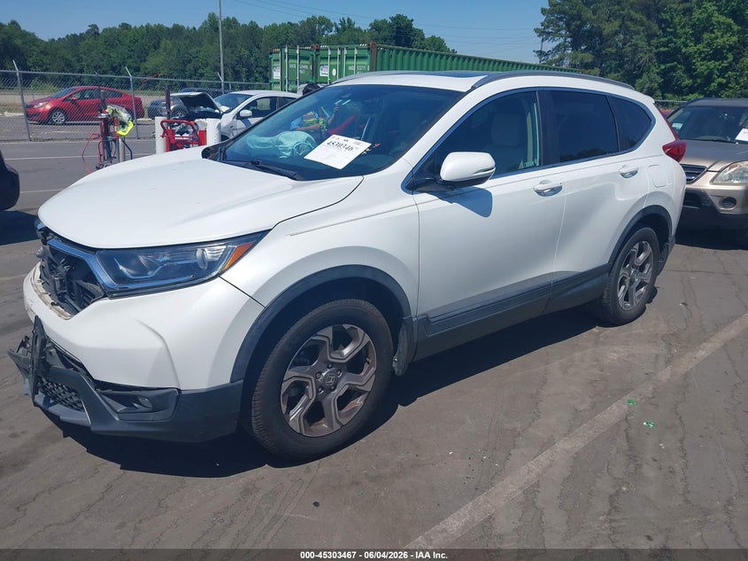 2019 Honda Cr-v VIN 7FARW2H50KE062332 IAAI salvage auction — FRONT END, Salvage Title, sold $6,700 on 2026-07-22 (photo 2)