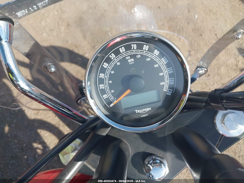 2012 Triumph motorcycle Speedmaster VIN SMT915RN4CT541105 IAAI salvage auction — SIDE, Salvage (Illinois), sold $675 on 2026-07-15 (photo 7)