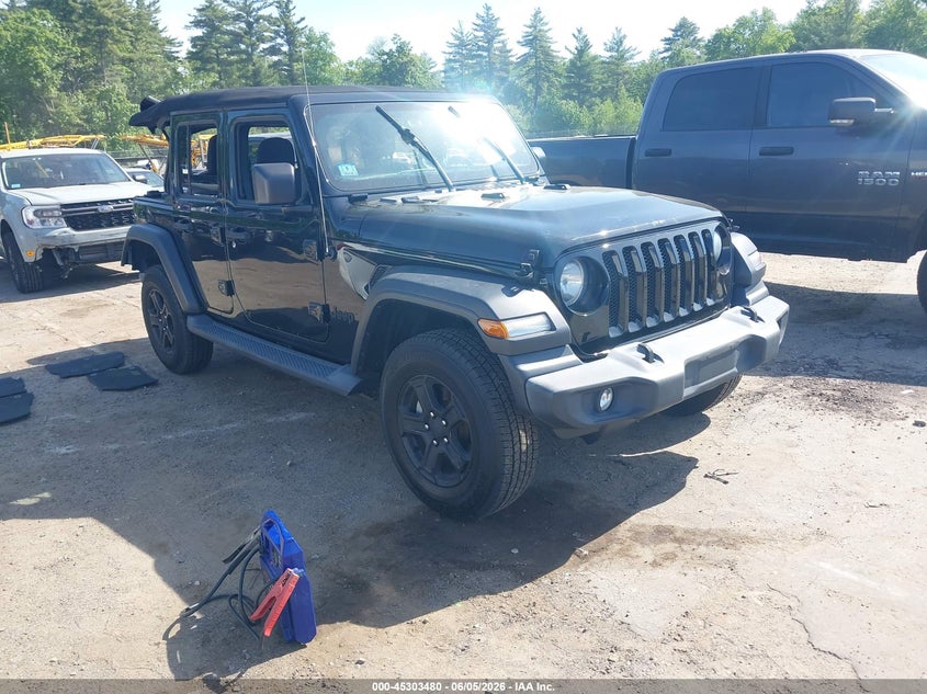 2019 Jeep Wrangler / VIN 1C4HJXDG2KW507997 IAAI salvage auction — REAR END, Salvage Title, sold $9,300 on 2026-08-01 (photo 1)