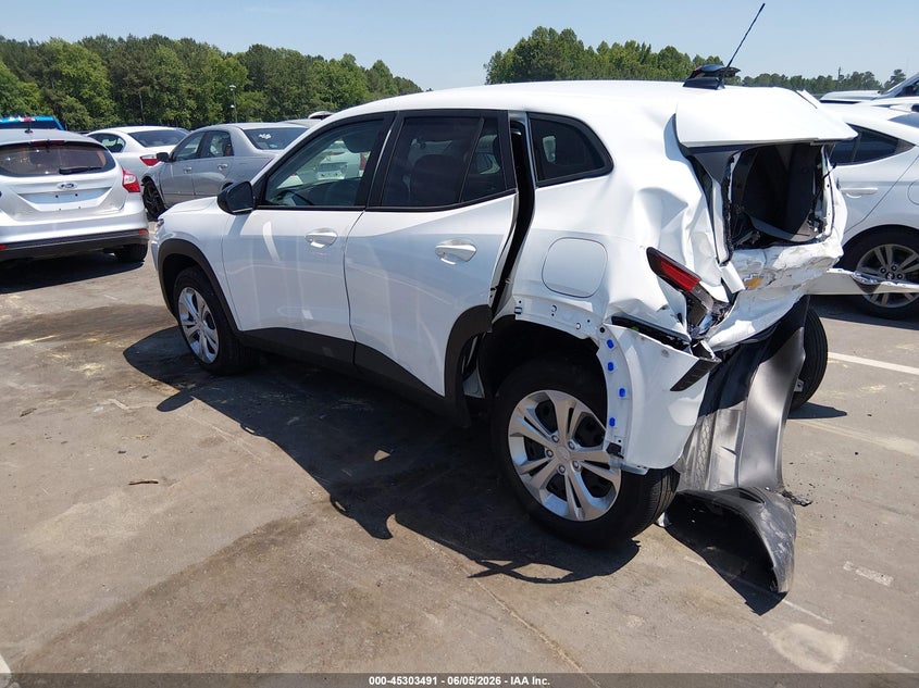 2025 Chevrolet Trax VIN KL77LFEP2SC326069 IAAI salvage auction — REAR END, Salvage Title, sold $3,250 on 2026-07-22 (photo 3)
