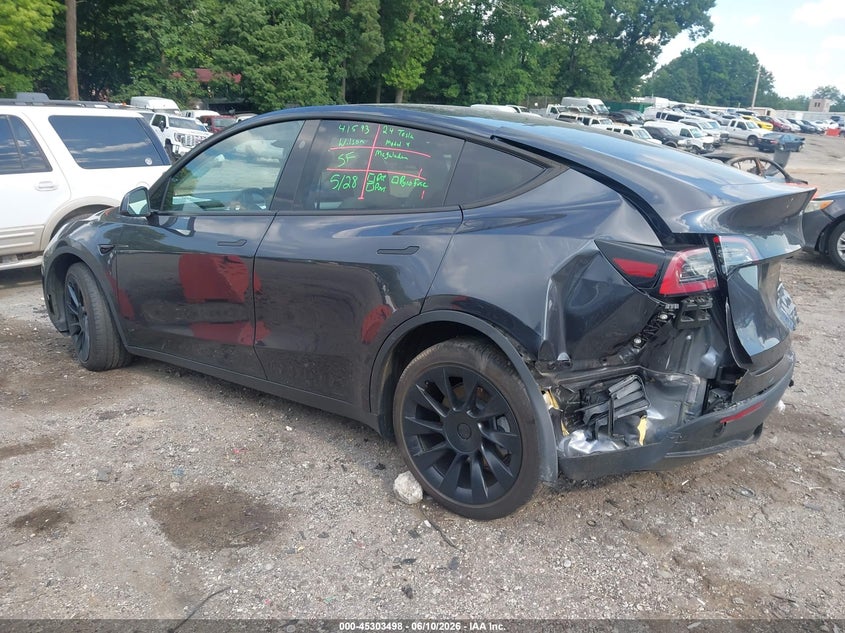 2024 Tesla Model y VIN 7SAYGDEEXRA231528 IAAI salvage auction — REAR END, Salvage (Georgia), sold $13,375 on 2026-07-15 (photo 3)