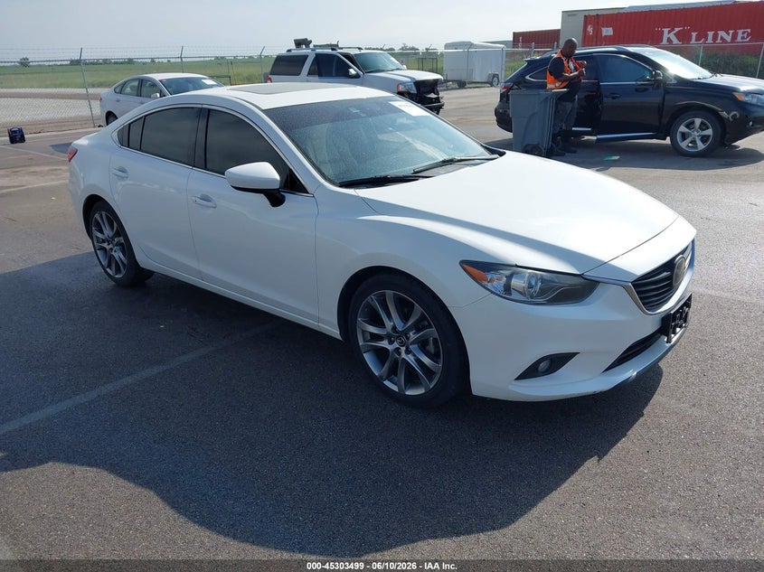 2014 Mazda 6 VIN JM1GJ1W68E1117856 IAAI salvage auction — SIDE, Salvage Title, sold $3,750 on 2026-08-01 (photo 1)