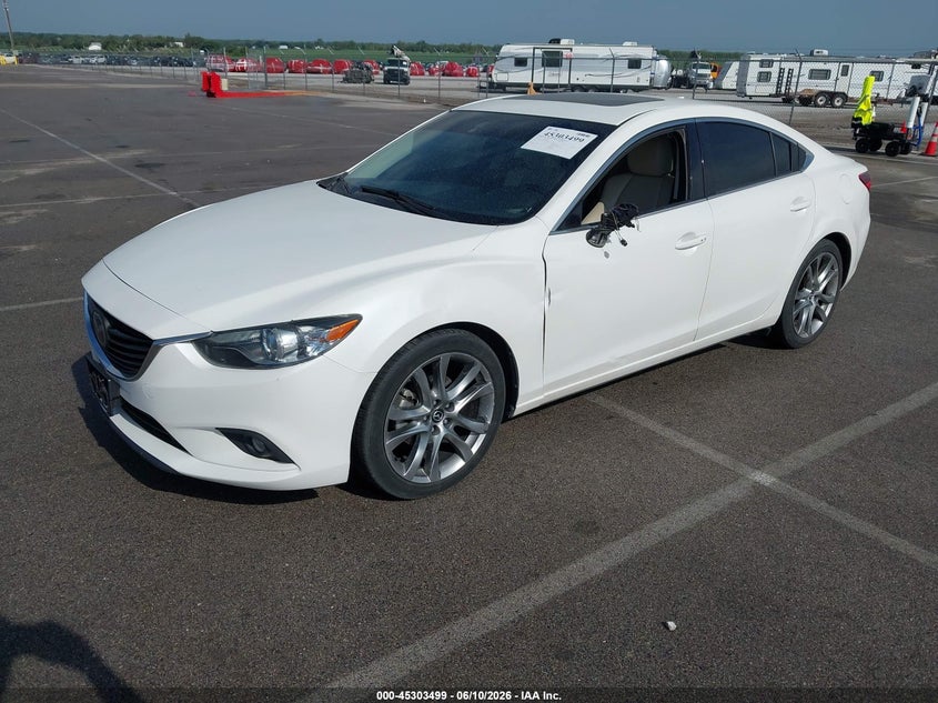 2014 Mazda 6 VIN JM1GJ1W68E1117856 IAAI salvage auction — SIDE, Salvage Title, sold $3,750 on 2026-08-01 (photo 2)