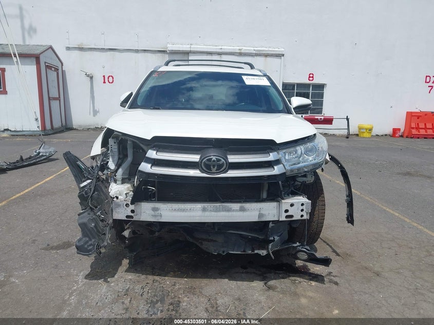 2019 Toyota Highlander VIN 5TDJZRFH7KS616354 IAAI salvage auction — FRONT END, Salvage Title, sold $8,850 on 2026-07-16 (photo 6)