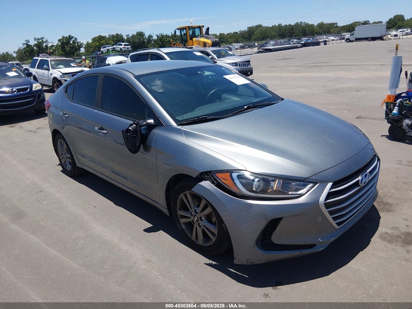 2018 Hyundai Elantra VIN KMHD84LF6JU537043 IAAI salvage auction — FRONT & REAR, Salvage Title, sold $1,675 on 2026-07-20 (photo 1)