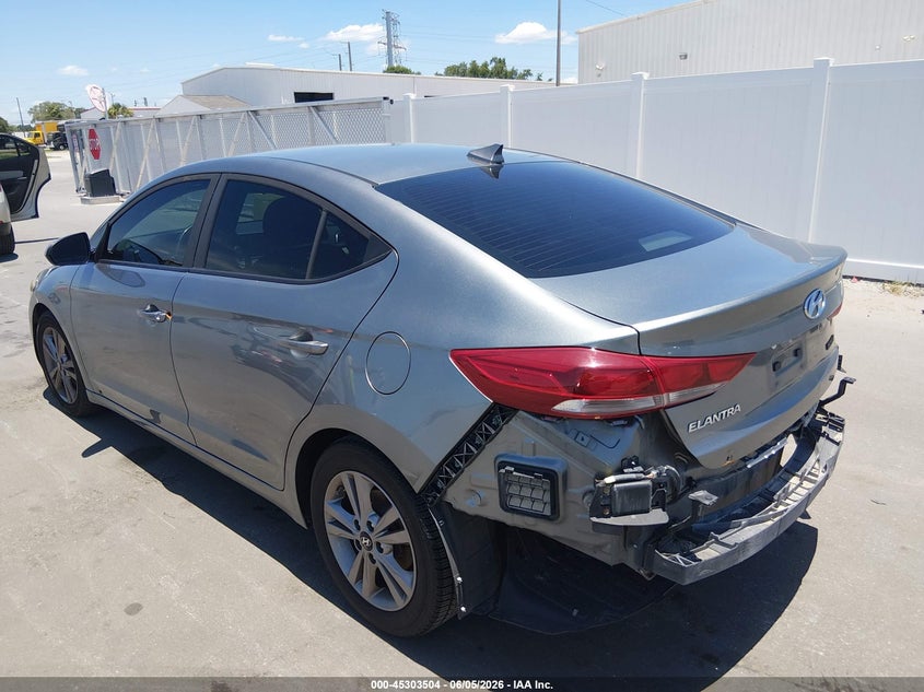 2018 Hyundai Elantra VIN KMHD84LF6JU537043 IAAI salvage auction — FRONT & REAR, Salvage Title, sold $1,675 on 2026-07-20 (photo 3)