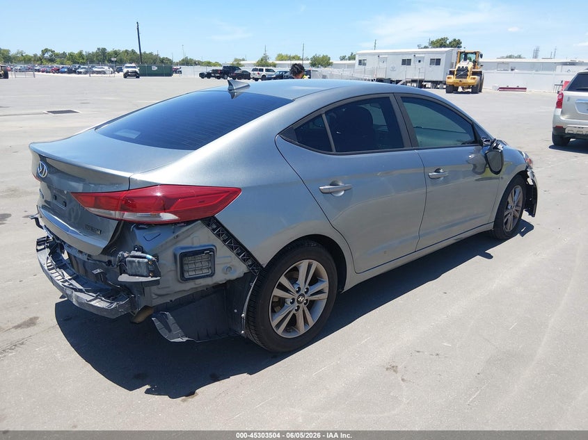 2018 Hyundai Elantra VIN KMHD84LF6JU537043 IAAI salvage auction — FRONT & REAR, Salvage Title, sold $1,675 on 2026-07-20 (photo 4)