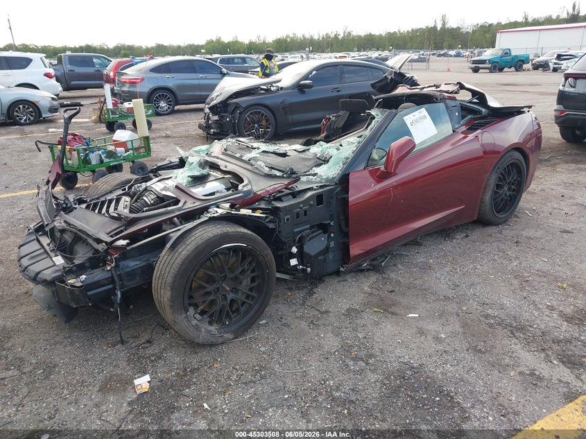 2016 Chevrolet Corvette VIN 1G1YB2D73G5118405 IAAI salvage auction — FRONT END, Salvage Title, sold $4,250 on 2026-07-09 (photo 2)