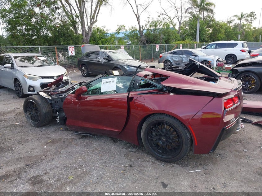 2016 Chevrolet Corvette VIN 1G1YB2D73G5118405 IAAI salvage auction — FRONT END, Salvage Title, sold $4,250 on 2026-07-09 (photo 3)