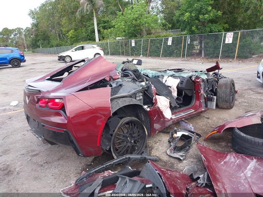 2016 Chevrolet Corvette VIN 1G1YB2D73G5118405 IAAI salvage auction — FRONT END, Salvage Title, sold $4,250 on 2026-07-09 (photo 4)