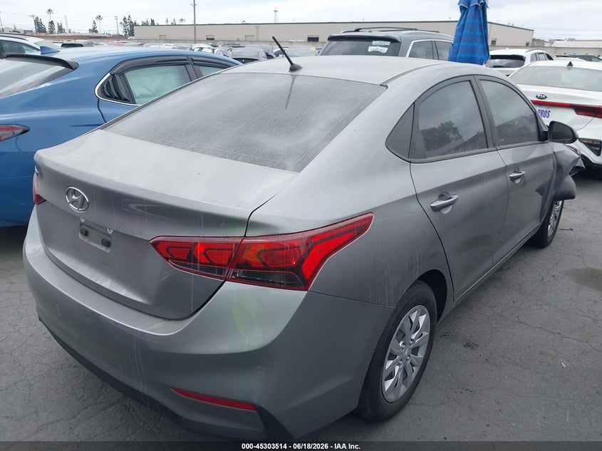 2022 Hyundai Accent VIN 3KPC24A6XNE182905 IAAI salvage auction — LEFT SIDE, Salvage Title, sold $1,350 on 2026-07-29 (photo 4)