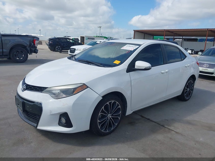 2014 Toyota Corolla VIN 5YFBURHE0EP155274 IAAI salvage auction — FRONT END, Original (Texas), sold $3,300 on 2026-07-22 (photo 2)