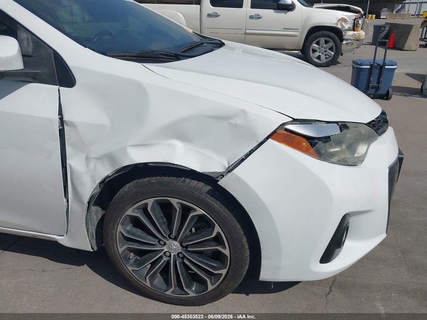 2014 Toyota Corolla VIN 5YFBURHE0EP155274 IAAI salvage auction — FRONT END, Original (Texas), sold $3,300 on 2026-07-22 (photo 6)