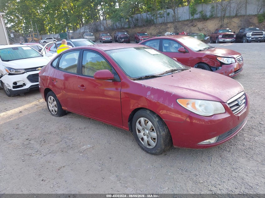 2007 Hyundai Elantra VIN KMHDU46D97U206293 IAAI salvage auction — NORMAL WEAR, Clear (Pennsylvania), sold $175 on 2026-07-28 (photo 1)
