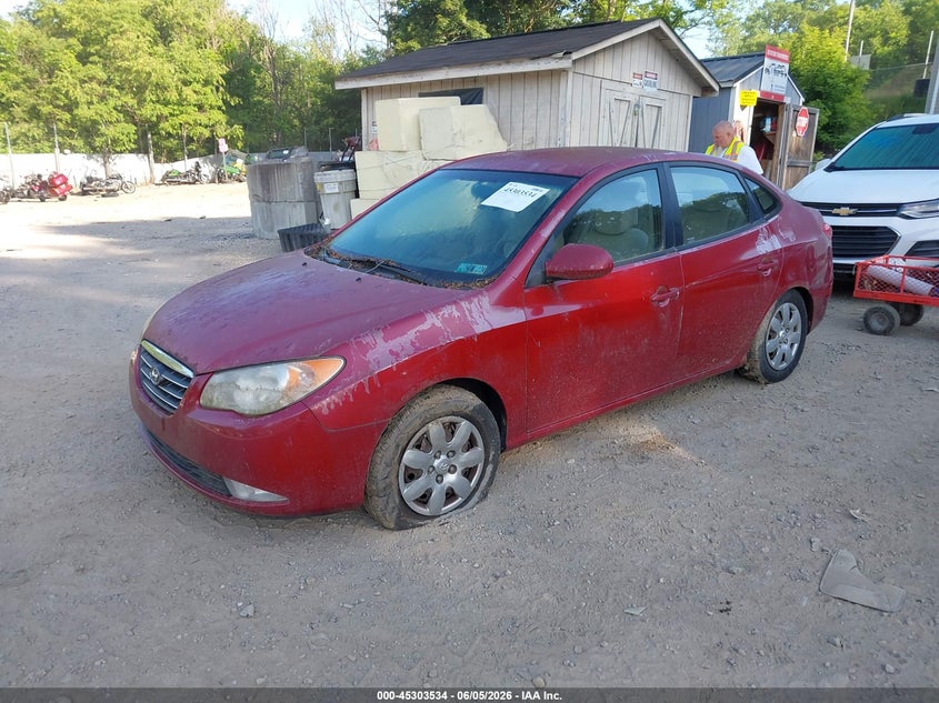 2007 Hyundai Elantra VIN KMHDU46D97U206293 IAAI salvage auction — NORMAL WEAR, Clear (Pennsylvania), sold $175 on 2026-07-28 (photo 2)