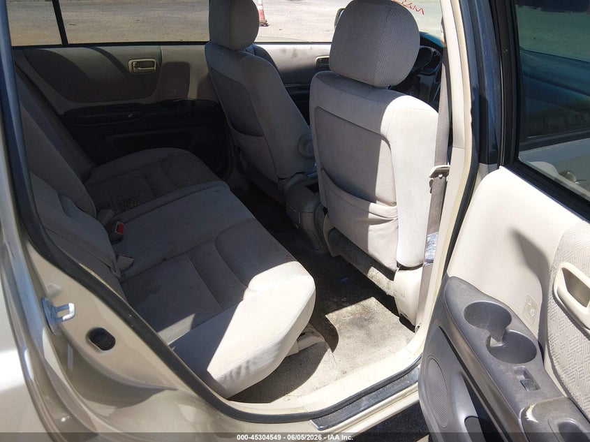 2002 Toyota Highlander VIN JTEGF21A920031536 IAAI salvage auction — NORMAL WEAR, App For Dup Clear (California), sold $350 on 2026-07-08 (photo 8)
