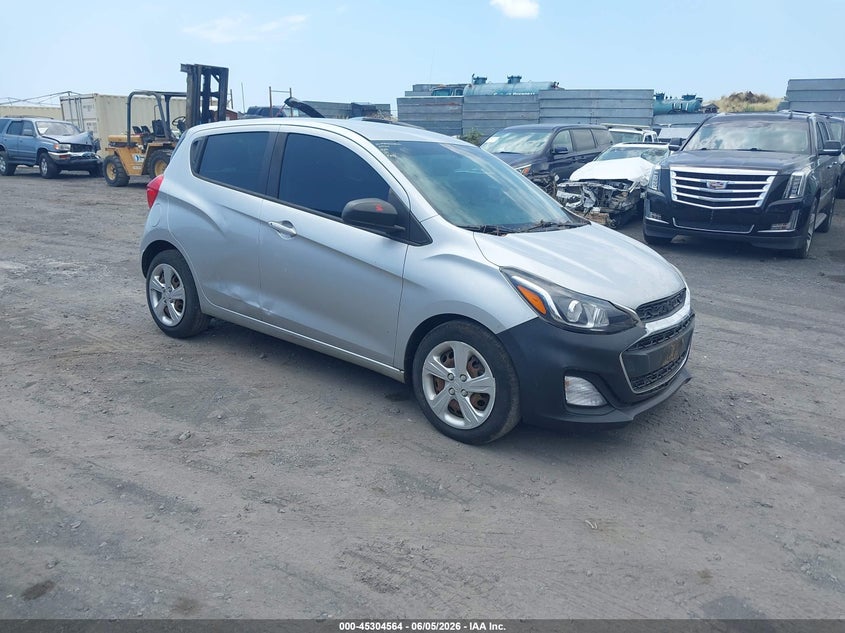 2019 Chevrolet Spark VIN KL8CB6SA7KC724312 IAAI salvage auction — LEFT FRONT, Clear (Hawaii), sold $50 on 2026-07-28 (photo 1)