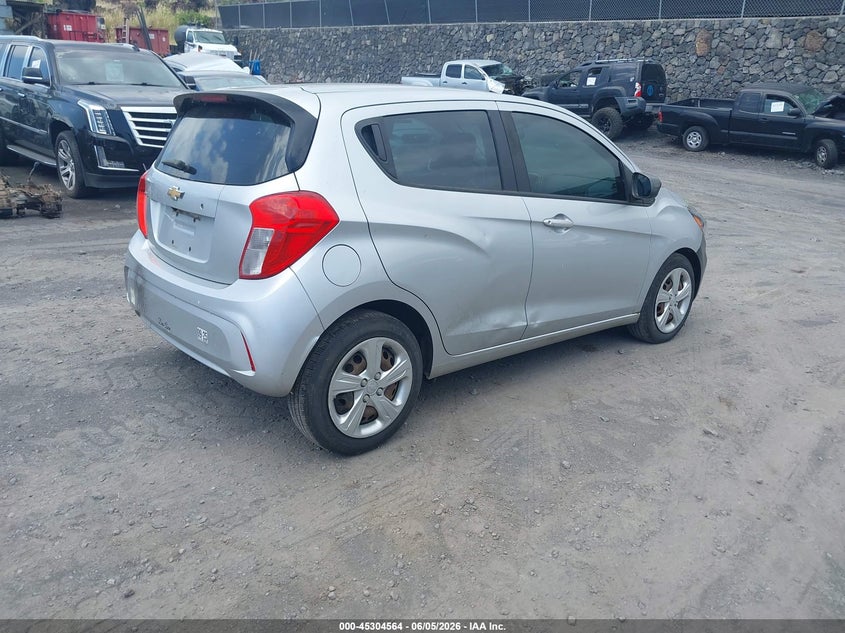2019 Chevrolet Spark VIN KL8CB6SA7KC724312 IAAI salvage auction — LEFT FRONT, Clear (Hawaii), sold $50 on 2026-07-28 (photo 4)