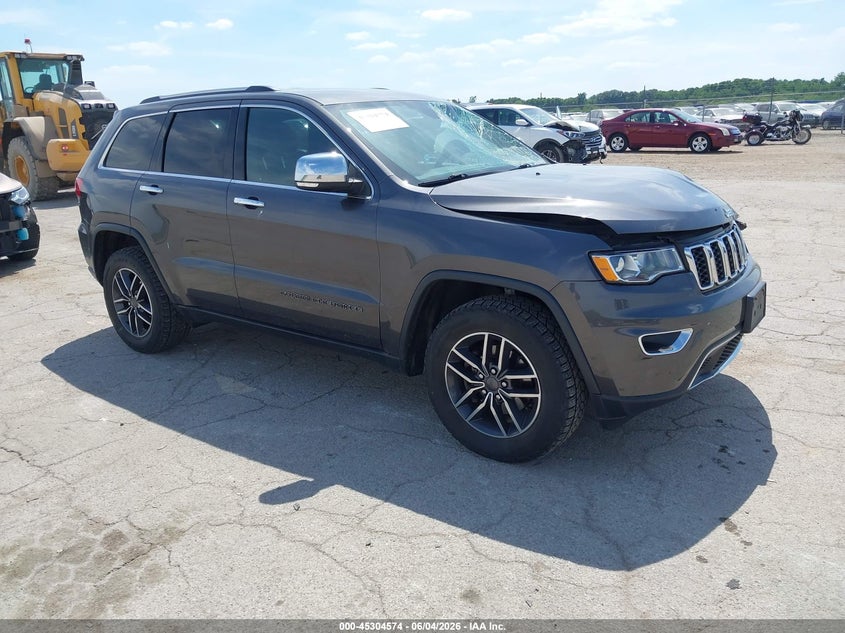 2019 Jeep Grand cherokee VIN 1C4RJFBG3KC763830 IAAI salvage auction — RIGHT FRONT, Salvage Title, sold $4,050 on 2026-08-13 (photo 1)