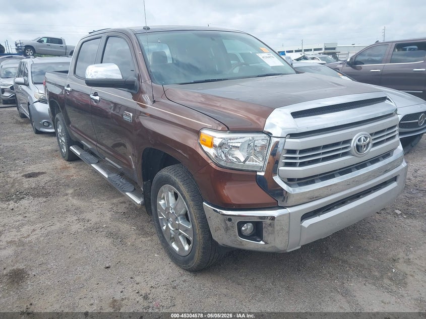 2014 Toyota Tundra VIN 5TFAW5F18EX405733 IAAI salvage auction — HAIL, Salvage Title, sold $12,100 on 2026-07-21 (photo 1)