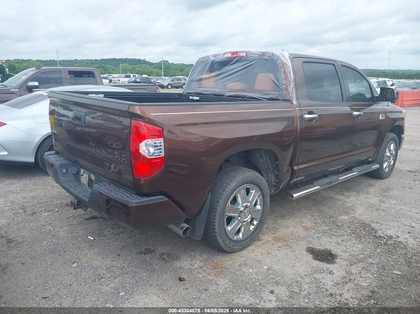 2014 Toyota Tundra VIN 5TFAW5F18EX405733 IAAI salvage auction — HAIL, Salvage Title, sold $12,100 on 2026-07-21 (photo 4)