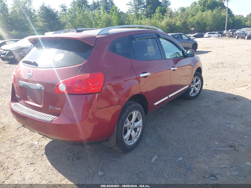 2011 Nissan Rogue VIN JN8AS5MVXBW279060 IAAI salvage auction — RIGHT REAR, Salvage (Massachusetts), sold $400 on 2026-07-10 (photo 4)