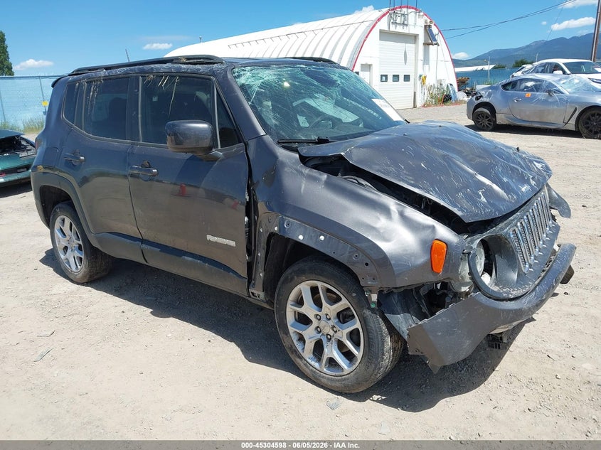 2018 Jeep Renegade VIN ZACCJBBB0JPG87173 IAAI salvage auction — ALL OVER, Salvage Title, sold $25 on 2026-08-08 (photo 1)