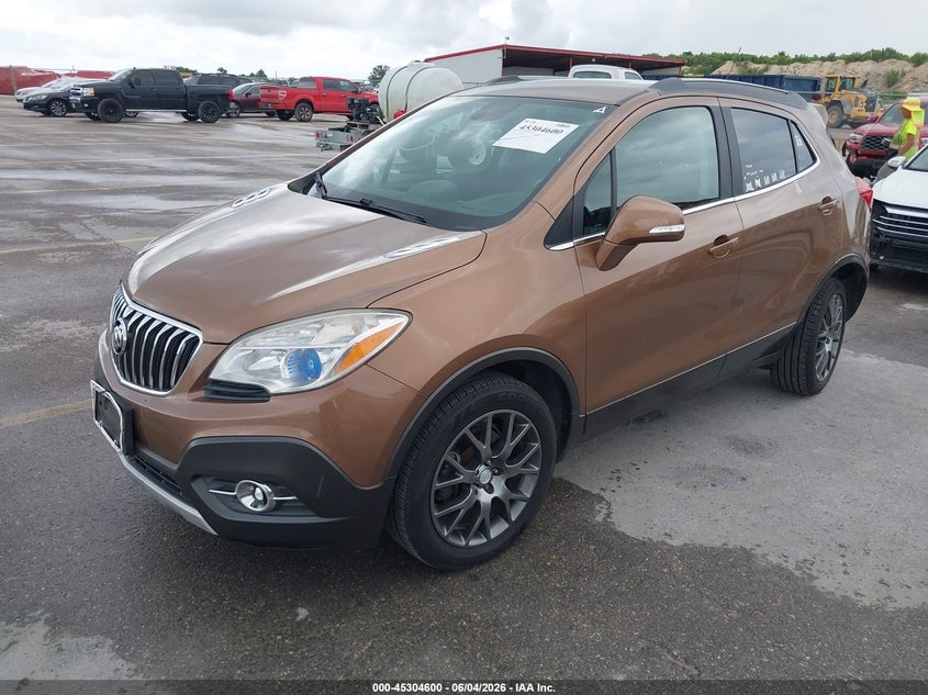 2016 Buick Encore VIN KL4CJ2SM3GB568449 IAAI salvage auction — REAR END, Salvage Title, sold $1,950 on 2026-07-24 (photo 2)