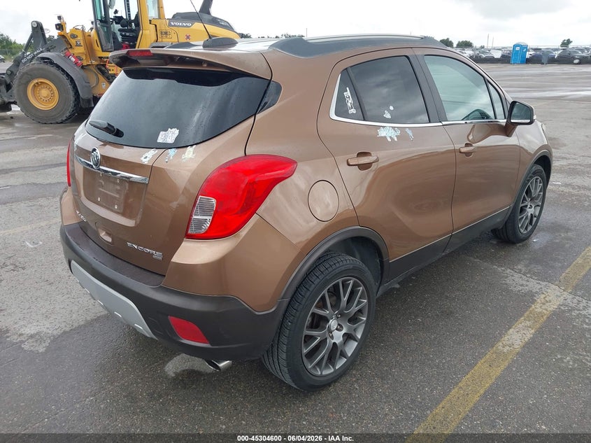 2016 Buick Encore VIN KL4CJ2SM3GB568449 IAAI salvage auction — REAR END, Salvage Title, sold $1,950 on 2026-07-24 (photo 4)