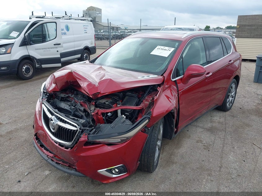 2020 Buick Envision VIN LRBFXCSA1LD124755 IAAI salvage auction — FRONT END, Salvage (Illinois), sold $2,700 on 2026-07-29 (photo 2)