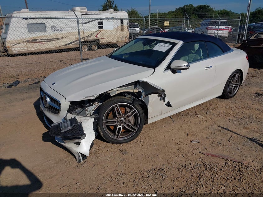 2018 Mercedes-benz E-klasse VIN WDD1K6FB2JF059890 IAAI salvage auction — FRONT END, Salvage (North Carolina), sold $15,200 on 2026-07-19 (photo 2)