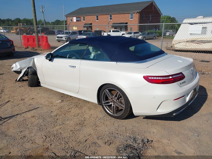 2018 Mercedes-benz E-klasse VIN WDD1K6FB2JF059890 IAAI salvage auction — FRONT END, Salvage (North Carolina), sold $15,200 on 2026-07-19 (photo 3)