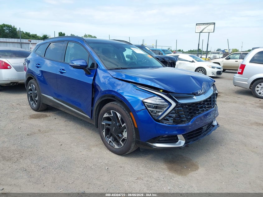2023 Kia Sportage VIN 5XYK53AF0PG042591 IAAI salvage auction — FRONT END, Salvage Title, sold $8,950 on 2026-07-29 (photo 1)