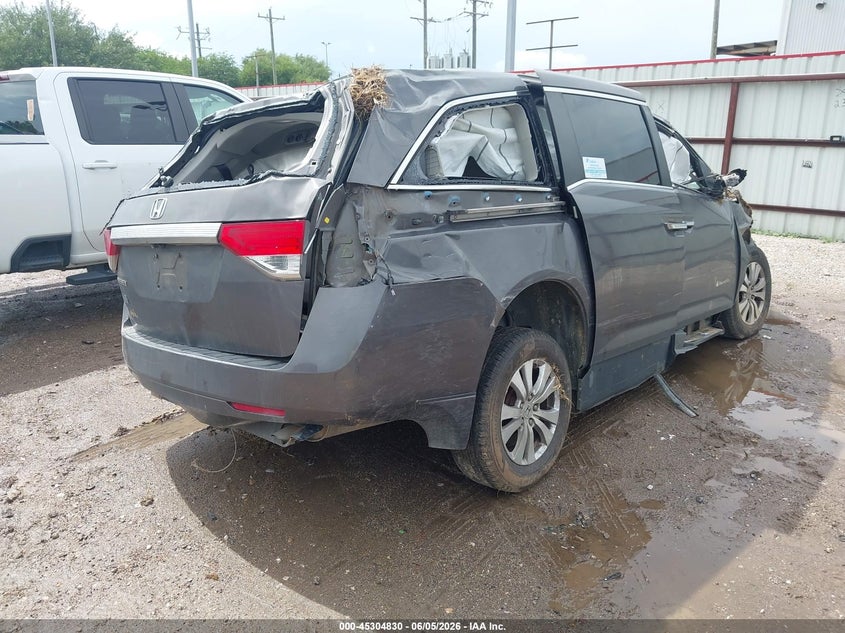 2016 Honda Odyssey VIN 5FNRL5H45GB134551 IAAI salvage auction — ROLLOVER, Salvage Title, sold $275 on 2026-08-03 (photo 4)