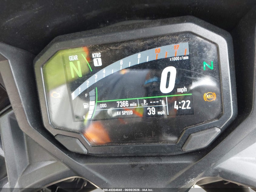 2025 Kawasaki Ninja VIN ML5EXEP10SDAF8093 IAAI salvage auction — FRONT END, Salvage Title, sold $2,950 on 2026-07-15 (photo 7)