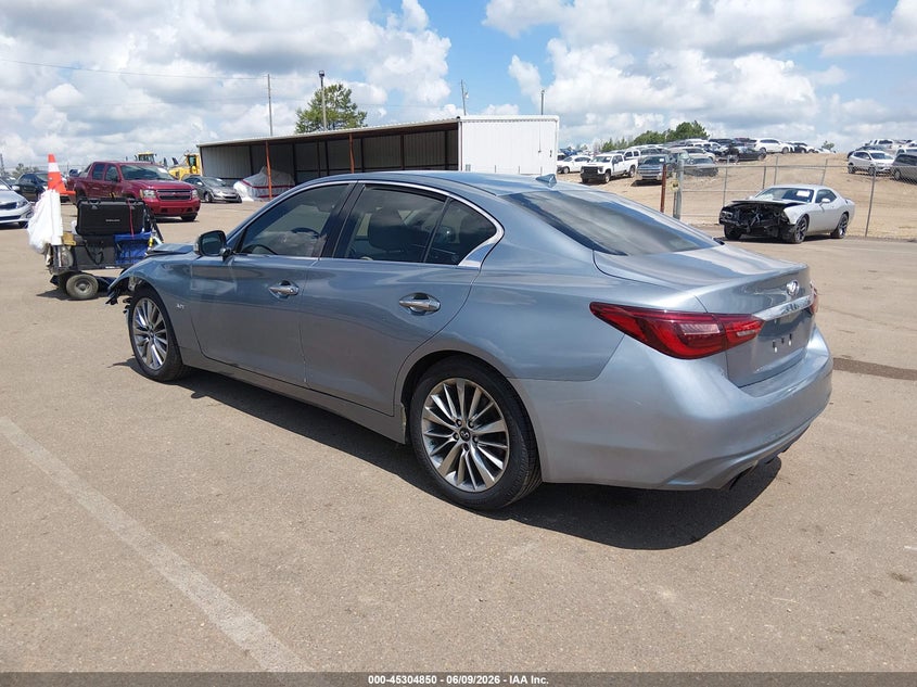 2018 Infiniti Q50 VIN JN1EV7AP2JM358211 IAAI salvage auction — FRONT END, Salvage (Mississippi), sold $1,500 on 2026-07-30 (photo 3)