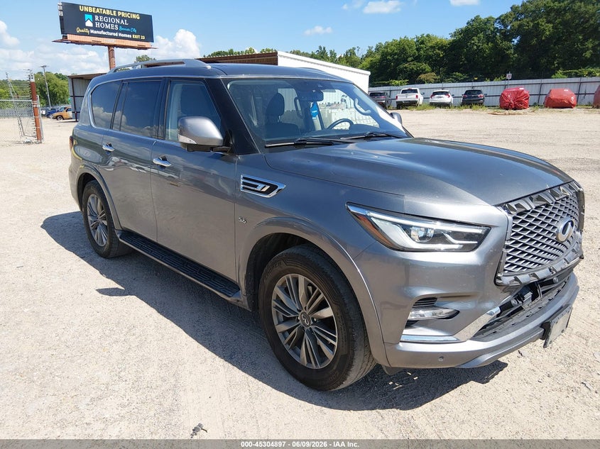 2020 Infiniti Qx80 VIN JN8AZ2NF3L9705320 IAAI salvage auction — FRONT & REAR, Salvage Title, sold $9,000 on 2026-08-17 (photo 1)