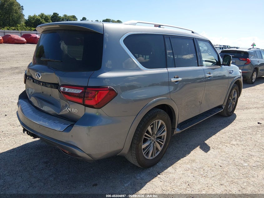 2020 Infiniti Qx80 VIN JN8AZ2NF3L9705320 IAAI salvage auction — FRONT & REAR, Salvage Title, sold $9,000 on 2026-08-17 (photo 4)