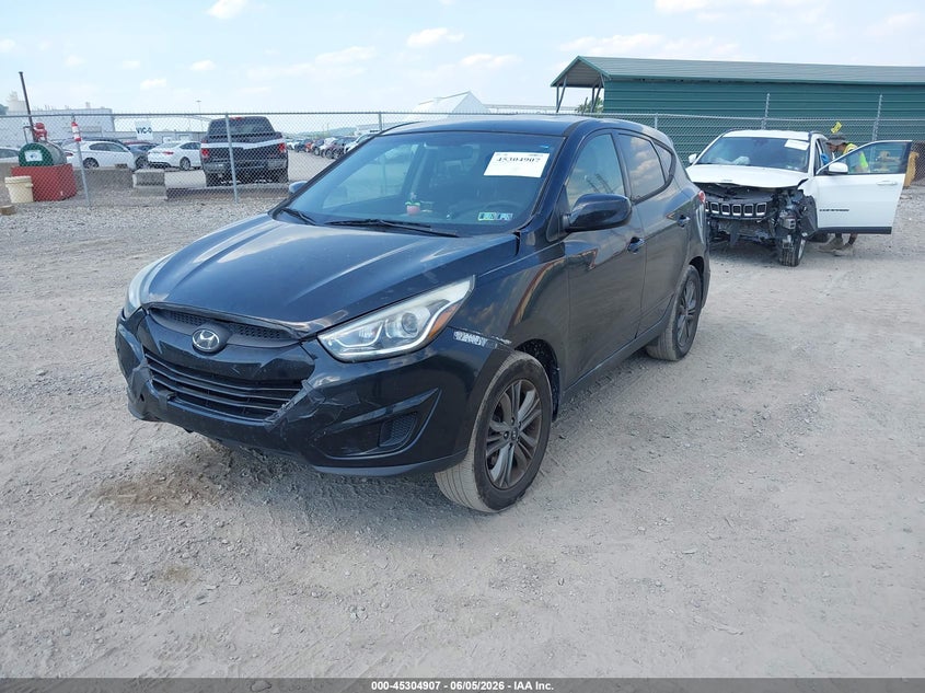 2015 Hyundai Tucson VIN KM8JTCAF5FU022850 IAAI salvage auction — BIOHAZARD/CHEMICAL, Salvage Title, sold $1,125 on 2026-07-07 (photo 2)