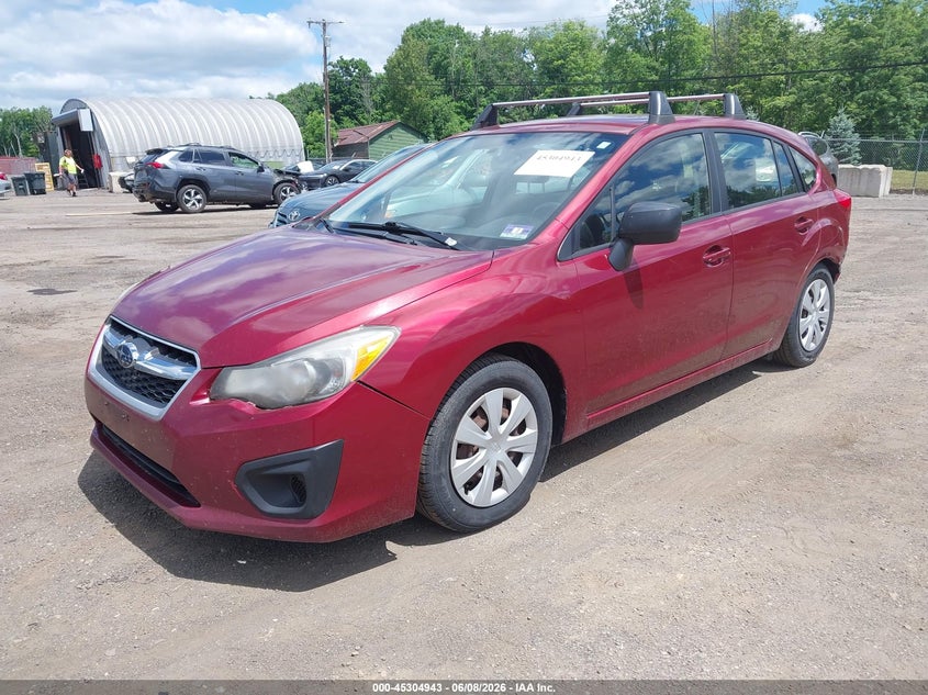 2013 Subaru Impreza VIN JF1GPAA67D2876549 IAAI salvage auction — LEFT REAR, Salvage Title, sold $400 on 2026-07-09 (photo 2)
