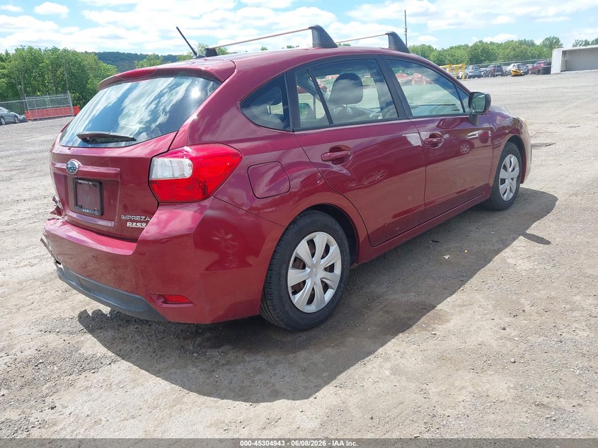 2013 Subaru Impreza VIN JF1GPAA67D2876549 IAAI salvage auction — LEFT REAR, Salvage Title, sold $400 on 2026-07-09 (photo 4)