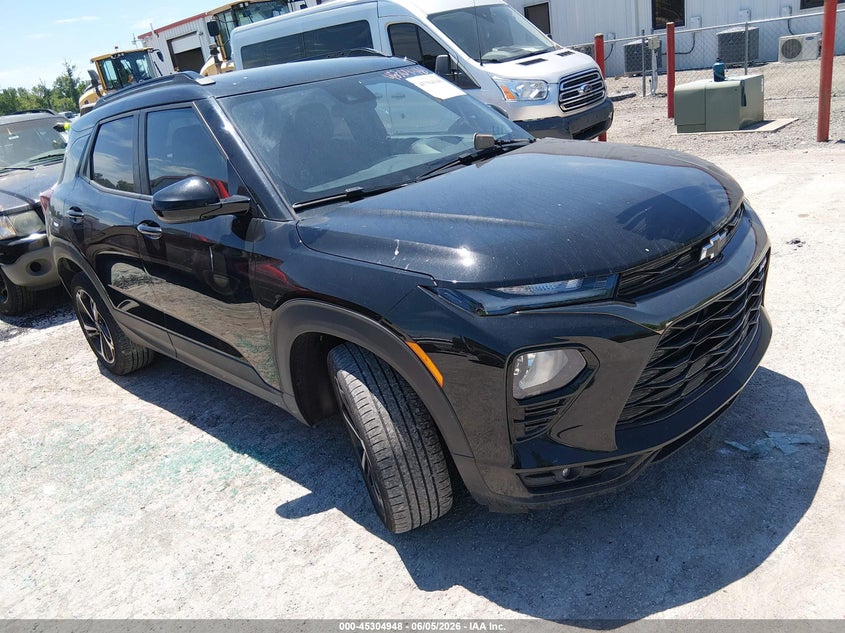 2022 Chevrolet Trailblazer VIN KL79MUSL8NB043388 IAAI salvage auction — LEFT FRONT, Salvage (Kentucky), sold $4,850 on 2026-07-31 (photo 1)