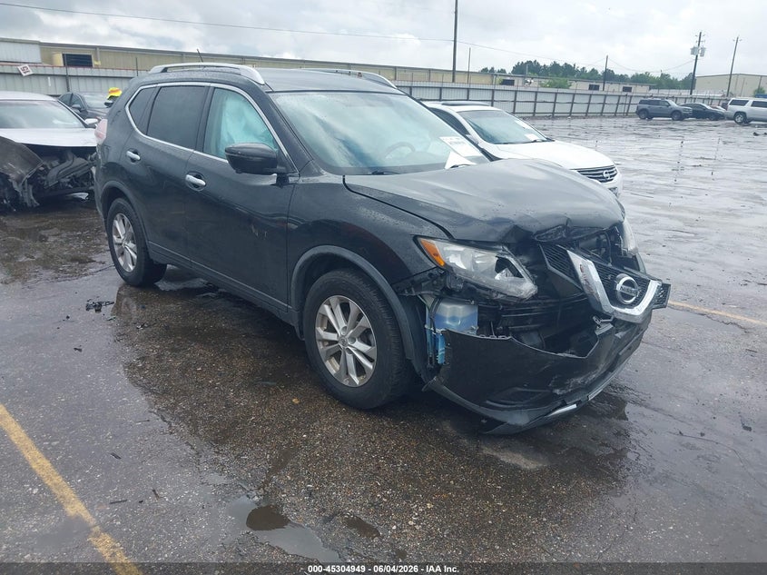 2016 Nissan Rogue VIN KNMAT2MV1GP604042 IAAI salvage auction — FRONT END, Salvage Title, sold $900 on 2026-07-22 (photo 1)