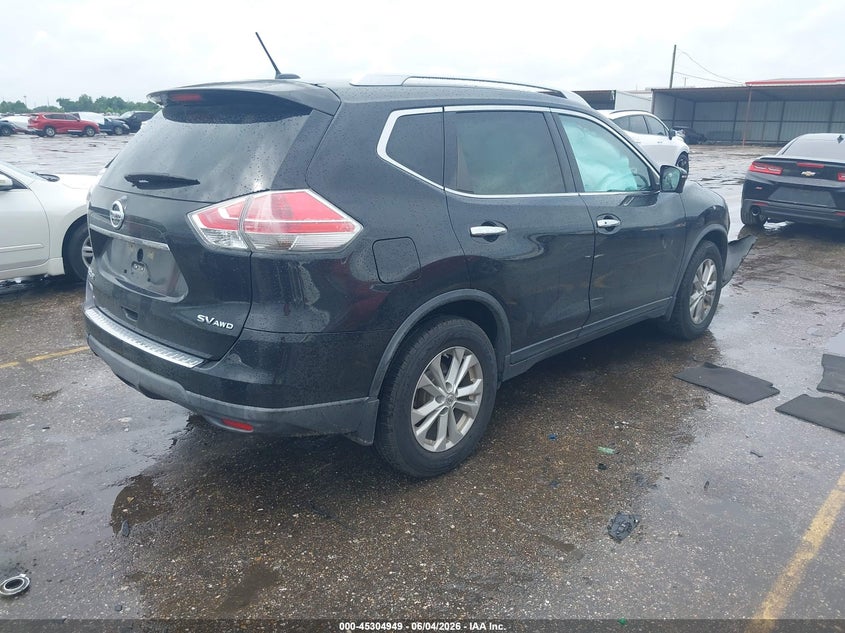 2016 Nissan Rogue VIN KNMAT2MV1GP604042 IAAI salvage auction — FRONT END, Salvage Title, sold $900 on 2026-07-22 (photo 4)